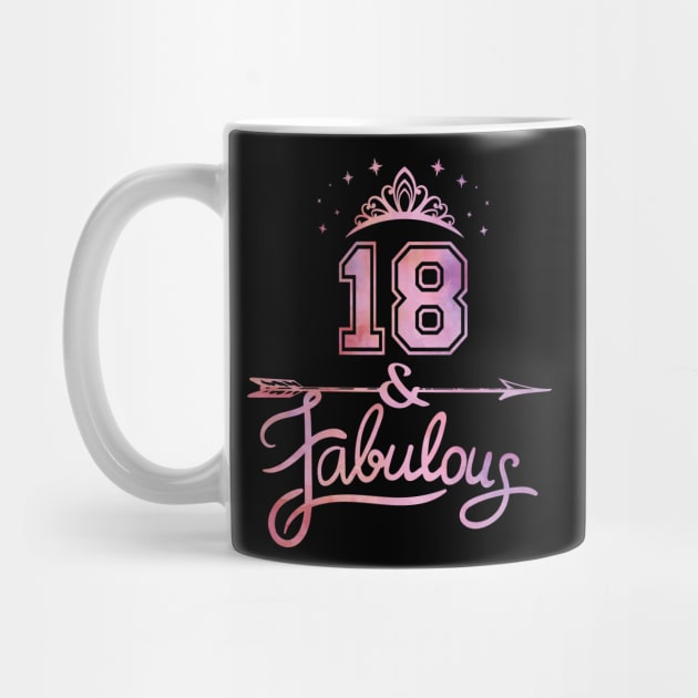 Women 18 Years Old And Fabulous Happy 18th Birthday product by Grabitees